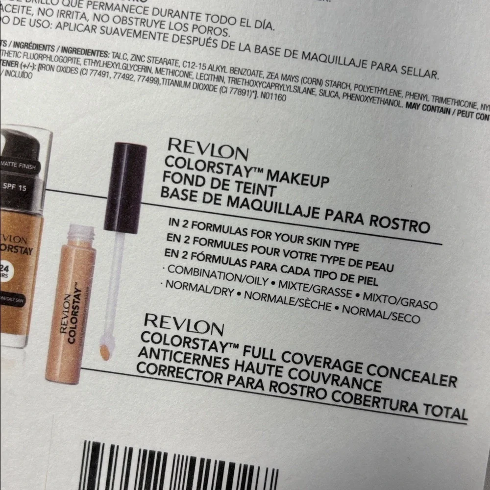 Revlon ColorStay 16 hour Pressed Powder 820 light pale shine free concealer